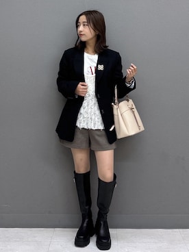 「VIS（ビス）のアイテム」を使った、スズさん（レディース・152cm）の秋コーディネート
