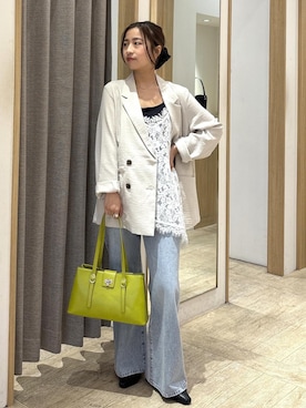 「VIS（ビス）のアイテム（アクセサリー）」を使った、スズさん（レディース・152cm）の春コーディネート