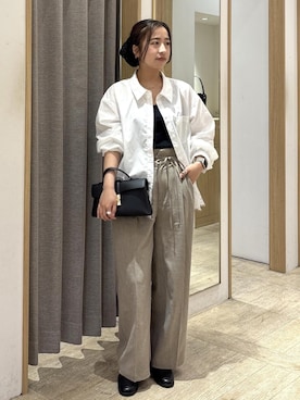 「VIS（ビス）のアイテム（アクセサリー）」を使った、スズさん（レディース・152cm）の春コーディネート