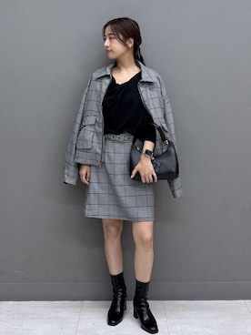 「VIS（ビス）のアイテム」を使った、スズさん（レディース・152cm）の秋コーディネート