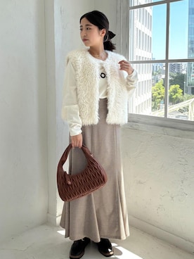 「Juze（ジュゼ）のビットローファー/軽量（ローファー）」を使った、スズさん（レディース・152cm・20代）の夏コーディネート