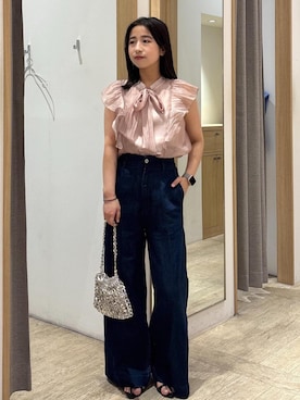 「アイテム（パンツ）」を使った、スズさん（レディース・152cm・20代）の夏コーディネート