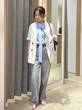 「VIS（ビス）のアイテム（アクセサリー）」を使った、スズさん（レディース・152cm）の夏コーディネート