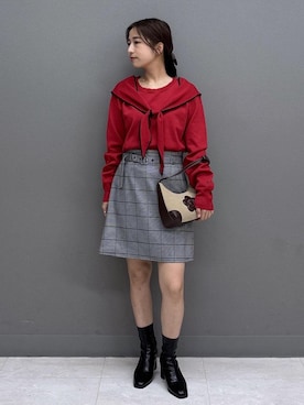 「VIS（ビス）のアイテム」を使った、スズさん（レディース・152cm）の秋コーディネート