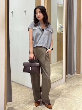 「アイテム（シューズ）」を使った、スズさん（レディース・152cm・20代）の夏コーディネート