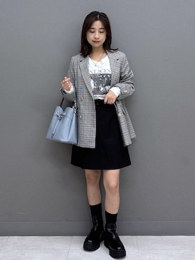 「MARY QUANT（マリークワント）のアイテム」を使った、スズさん（レディース・152cm）の秋コーディネート
