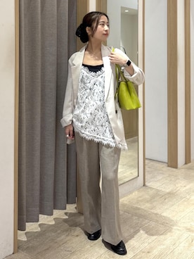 「Juze（ジュゼ）のアイテム」を使った、スズさん（レディース・152cm）の春コーディネート