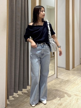 「VIS（ビス）のアイテム」を使った、スズさん（レディース・152cm）の春コーディネート