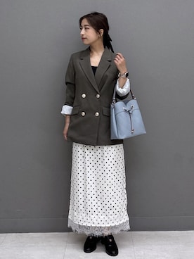「VIS（ビス）のアイテム（ジャケット/アウター）」を使った、スズさん（レディース・152cm）の秋コーディネート