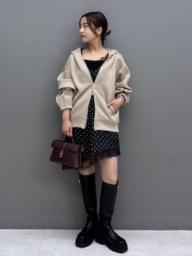 「VIS（ビス）のアイテム」を使った、スズさん（レディース・152cm）の秋コーディネート