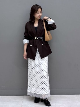 「VIS（ビス）のアイテム（ジャケット/アウター）」を使った、スズさん（レディース・152cm）の秋コーディネート