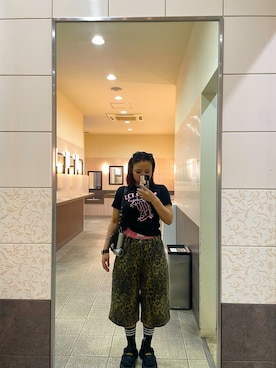 「Dr. Martens（ドクターマーチン）のアイテム」を使った、ttukaさん（レディース・153cm）の夏コーディネート