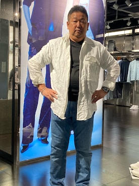 「ARMANI EXCHANGE（アルマーニエクスチェンジ）のアイテム」を使った、0129evolutionさん（メンズ・165cm）の秋コーディネート
