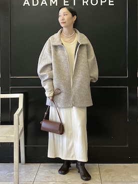 「アイテム（ワンピース/ドレス）」を使った、MATSUMURAさん（レディース・159cm・40代）の秋コーディネート