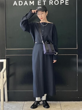 「アイテム（スカート）」を使った、MATSUMURAさん（レディース・159cm・40代）の夏コーディネート