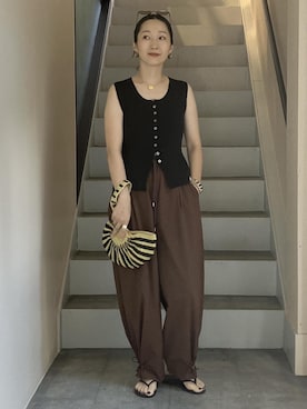 MATSUMURAさん(レディース・159cm)の夏コーディネート