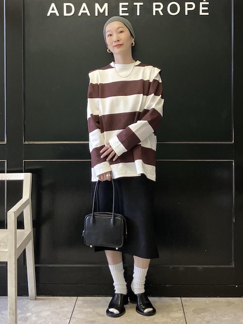 PHEENY（フィーニー）】別注 Heavy weight border tucked sleeve（T
