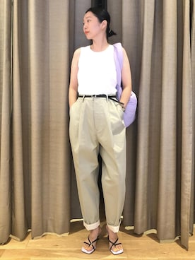 MATSUMURAさん（レディース・159cm）の夏コーディネート