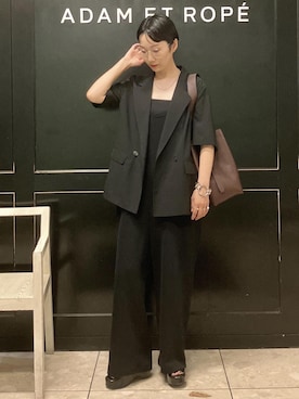 「アイテム（つなぎ/オールインワン）」を使った、MATSUMURAさん（レディース・159cm・40代）の夏コーディネート