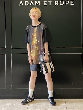 「サンバ」｜「アイテム（トートバッグ）」を使った、MATSUMURAさん（レディース・159cm）の夏コーディネート