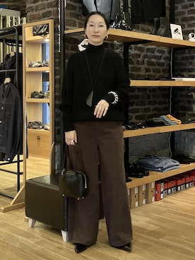 「アイテム（その他小物）」を使った、MATSUMURAさん（レディース・159cm）の冬コーディネート