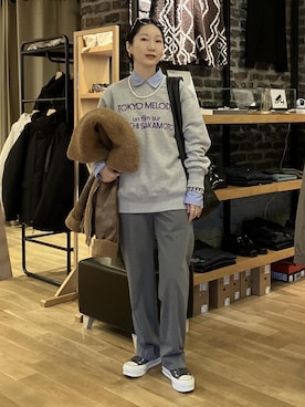 MATSUMURAさん（レディース・159cm）の冬コーディネート