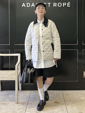 「アイテム（ナイロンジャケット）」を使った、MATSUMURAさん（レディース・159cm）の秋コーディネート