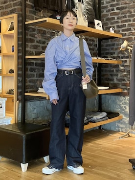 「アイテム（トップス）」を使った、MATSUMURAさん（レディース・159cm・40代）の秋コーディネート
