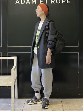 「アイテム（テーラードジャケット）」を使った、MATSUMURAさん（レディース・159cm・40代）の秋コーディネート