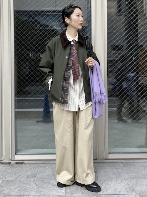【THE INOUE BROTHERS...together with ADAM ET ROPE'】EX Brushed Scarf