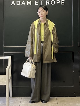 「アイテム（ジャケット/アウター）」を使った、MATSUMURAさん（レディース・159cm・40代）の秋コーディネート