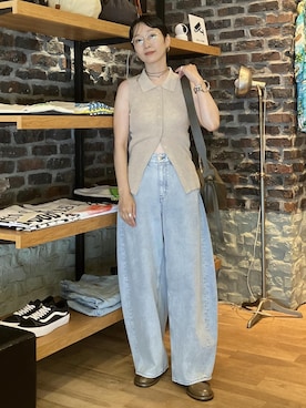 「混合」｜MATSUMURAさん（レディース・159cm）の夏コーディネート