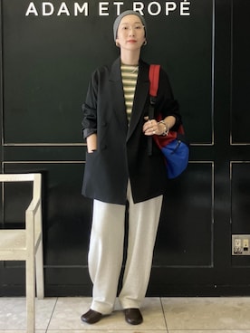 「アイテム（ジャケット/アウター）」を使った、MATSUMURAさん（レディース・159cm・40代）の夏コーディネート