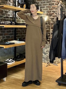 「アイテム（ワンピース）」を使った、MATSUMURAさん（レディース・159cm・40代）の夏コーディネート