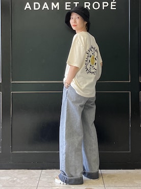 「アイテム（帽子）」を使った、MATSUMURAさん（レディース・159cm・40代）の春コーディネート