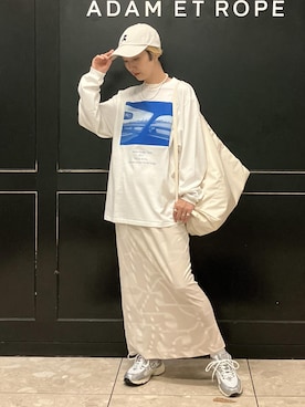 「アイテム（帽子）」を使った、MATSUMURAさん（レディース・159cm・40代）の夏コーディネート