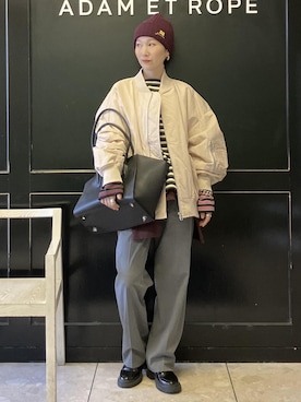 「PROVOKE （プロヴォーク）のアイテム」を使った、MATSUMURAさん（レディース・159cm）の冬コーディネート