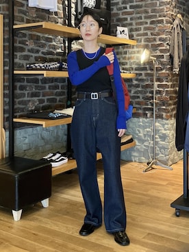 「アイテム（バックパック/リュック）」を使った、MATSUMURAさん（レディース・159cm）の夏コーディネート