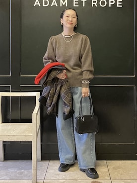 「アイテム（その他シューズ）」を使った、MATSUMURAさん（レディース・159cm・40代）の冬コーディネート