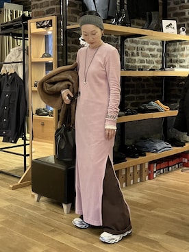 「アイテム（ショルダーバッグ）」を使った、MATSUMURAさん（レディース・159cm・40代）の冬コーディネート