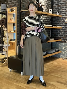 「デートコーデ」｜MATSUMURAさん（レディース・159cm・40代）の秋コーディネート