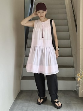 MATSUMURAさん(レディース・159cm)の夏コーディネート