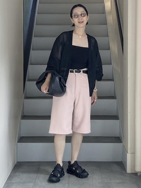 「MIZUNO（ミズノ　）のアイテム」を使った、MATSUMURAさん（レディース・159cm）の夏コーディネート