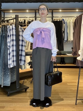 「ADAM ET ROPE'（アダムエロペ）のアイテム」を使った、MATSUMURAさん（レディース・159cm）の夏コーディネート