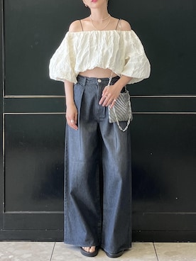 【ay-ka】アダムエロペ　ニットタンクセットクロップドプルオーバー セットアイテム》ニットタンクセットクロップドプルオーバーを使った