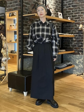 「ADAM ET ROPE'（アダムエロペ）のアイテム」を使った、MATSUMURAさん（レディース・159cm）の秋コーディネート