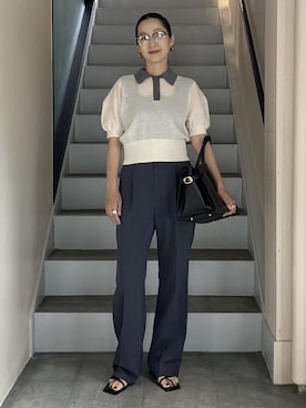 「授業参観日コーデ」｜MATSUMURAさん（レディース・159cm）の夏コーディネート
