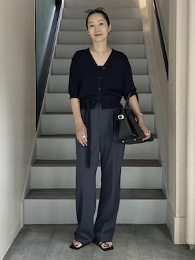 「授業参観日コーデ」｜MATSUMURAさん（レディース・159cm）の夏コーディネート