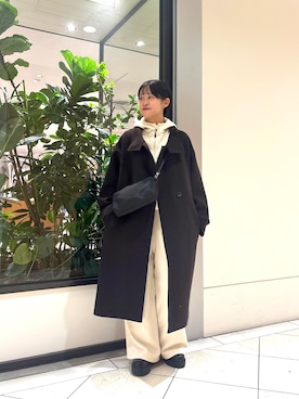 「アイテム（パーカー）」を使った、オナカさん（レディース・153cm）の秋コーディネート