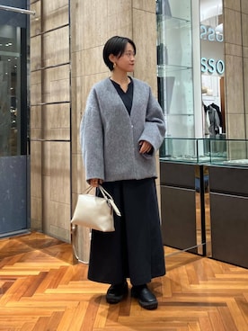 「URBAN RESEARCH ROSSO（アーバンリサーチロッソ）のGIANNI CHIARINI　ALIFA（ハンドバッグ）」を使った、オナカさん（レディース・153cm）の秋コーディネート